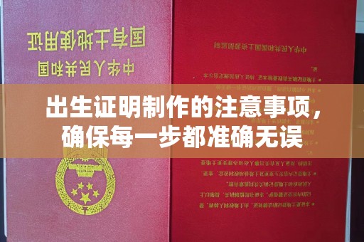 巴塘出生证明制作的注意事项，确保每一步都准确无误