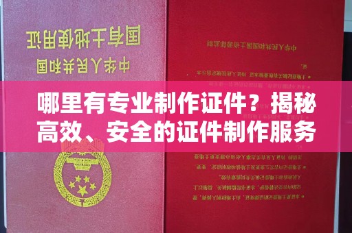 巴塘哪里有专业制作证件？揭秘高效、安全的证件制作服务
