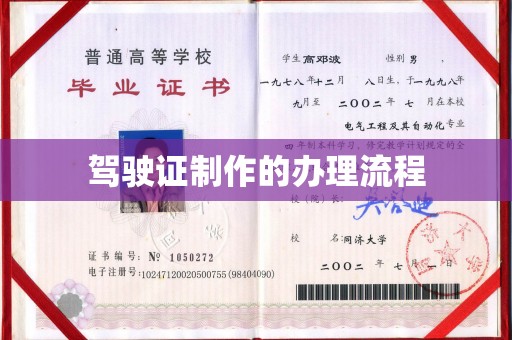 巴塘驾驶证制作的办理流程