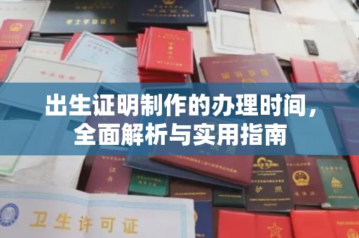 巴塘出生证明制作的办理时间，全面解析与实用指南